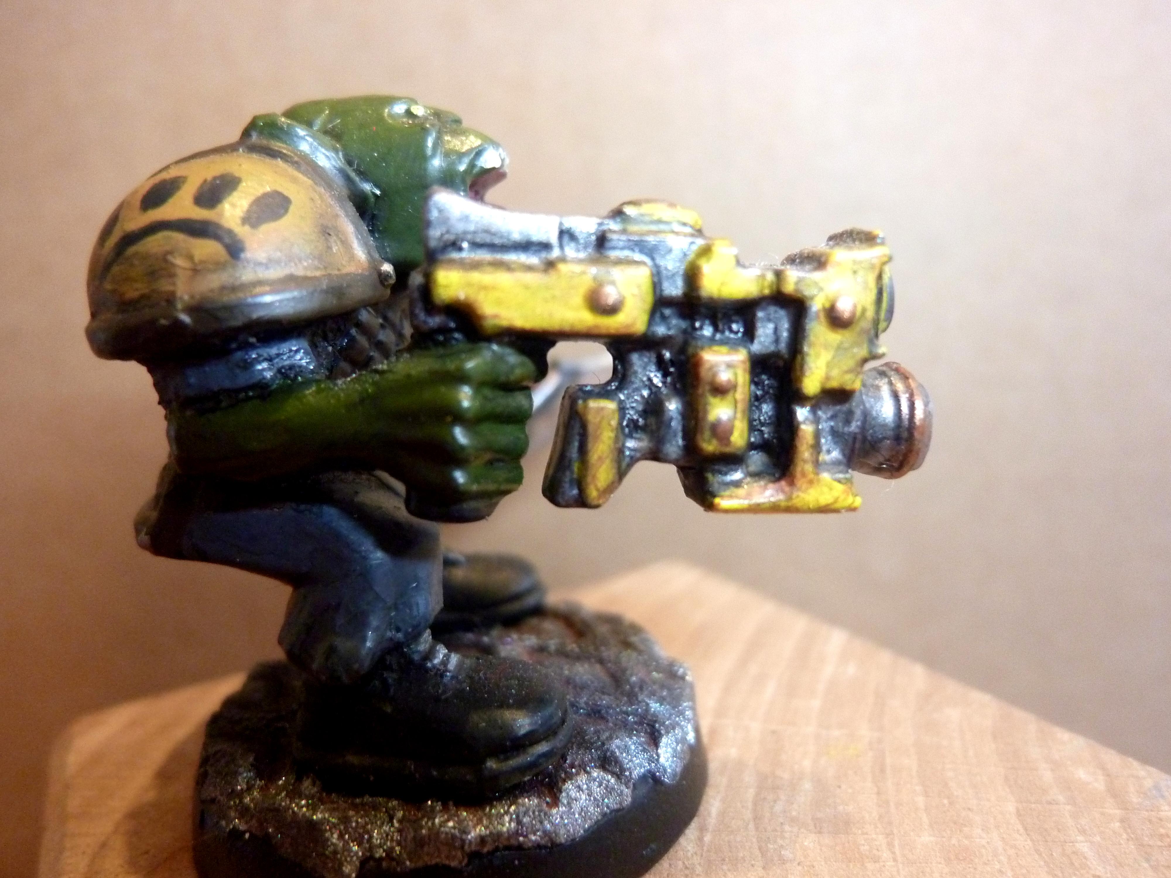 Miniature Warhammer 40k Space Ork Peinte - Space Crusade - Référence P214 - Occasion